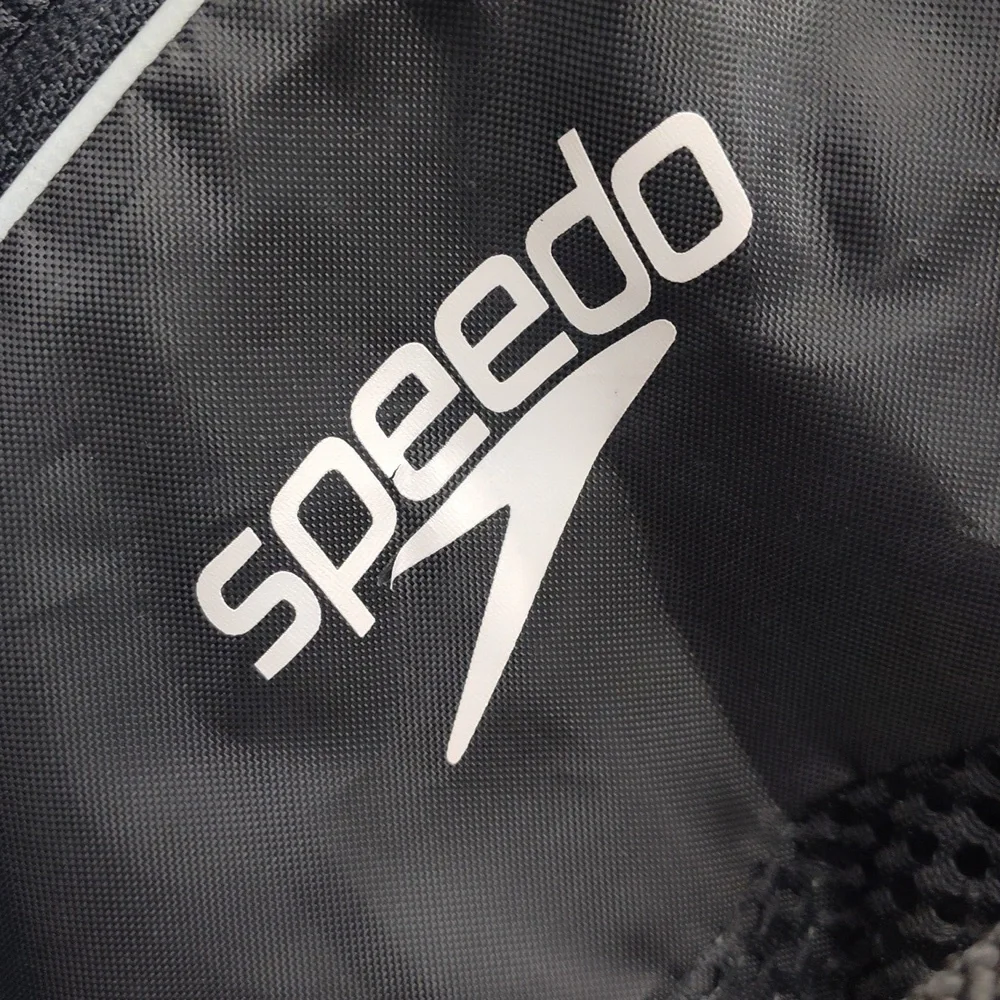 Speedo Black Mesh Drawstring Backpack - Picture 4 of 7